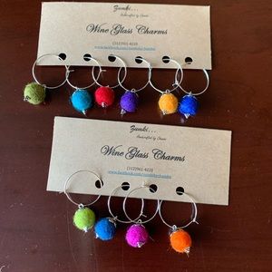 Wine glass charms